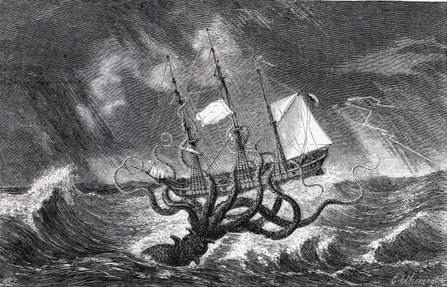 Военный корабль против морского чудовища: Реальная история встречи с подводным монстром