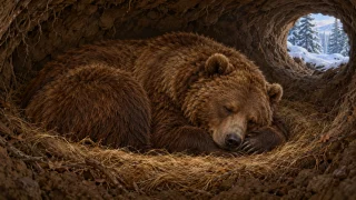 Медведь месяцами не пьёт в берлоге. Откуда он берёт воду?