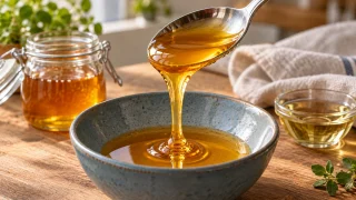 Мёд липнет к ложке? Слегка смажьте её маслом перед готовкой